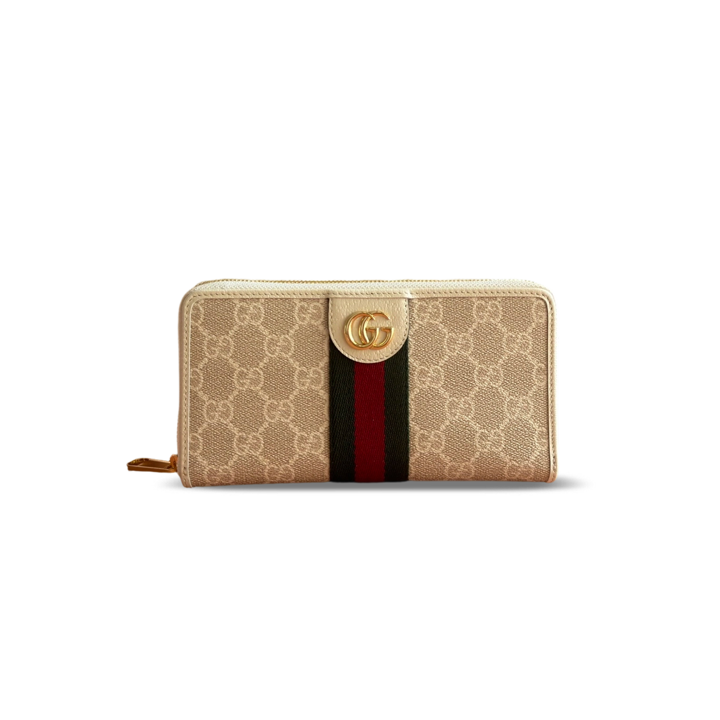 GUCCI OPHIDIA ZIP AROUND WALLET ‎838484 (19.5*11*3cm)